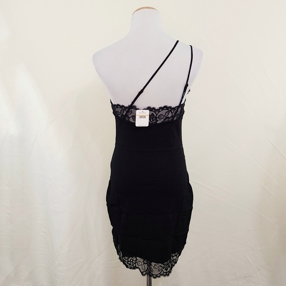 Free People Premonitions black lace bodycon dress NEW - Picture 4 of 8